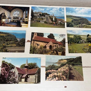 Isle of Wight Vintage Postcards x 8 - Brading , Luccombe Common , Bonchurch , Shanklin