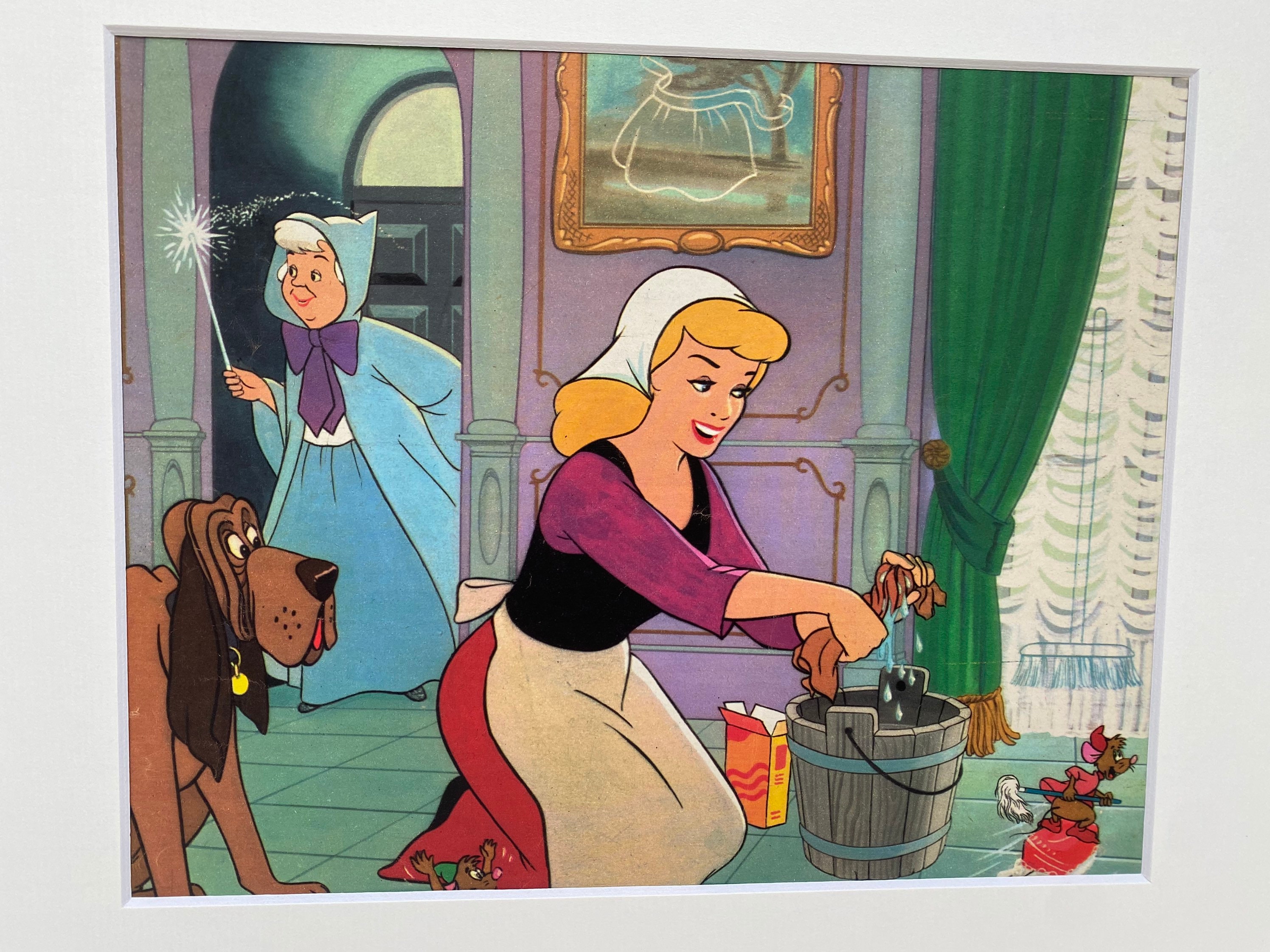 Cenicienta y Hada Madrina - De una revista original de Disney de la ...