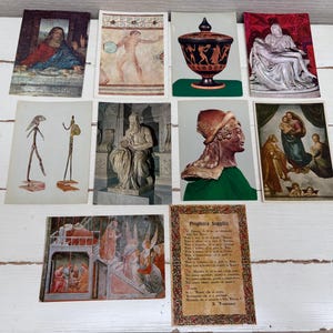 Italienische Vintage-Postkarten Art Religion x 10 - Rom, Mailand