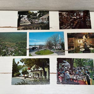 Cartoline d'epoca dello stato di Woodstock, New York x 7