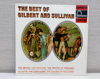 Lo mejor del álbum de vinilo de Gilbert & Sullivan, edición especial Fontana de 1966