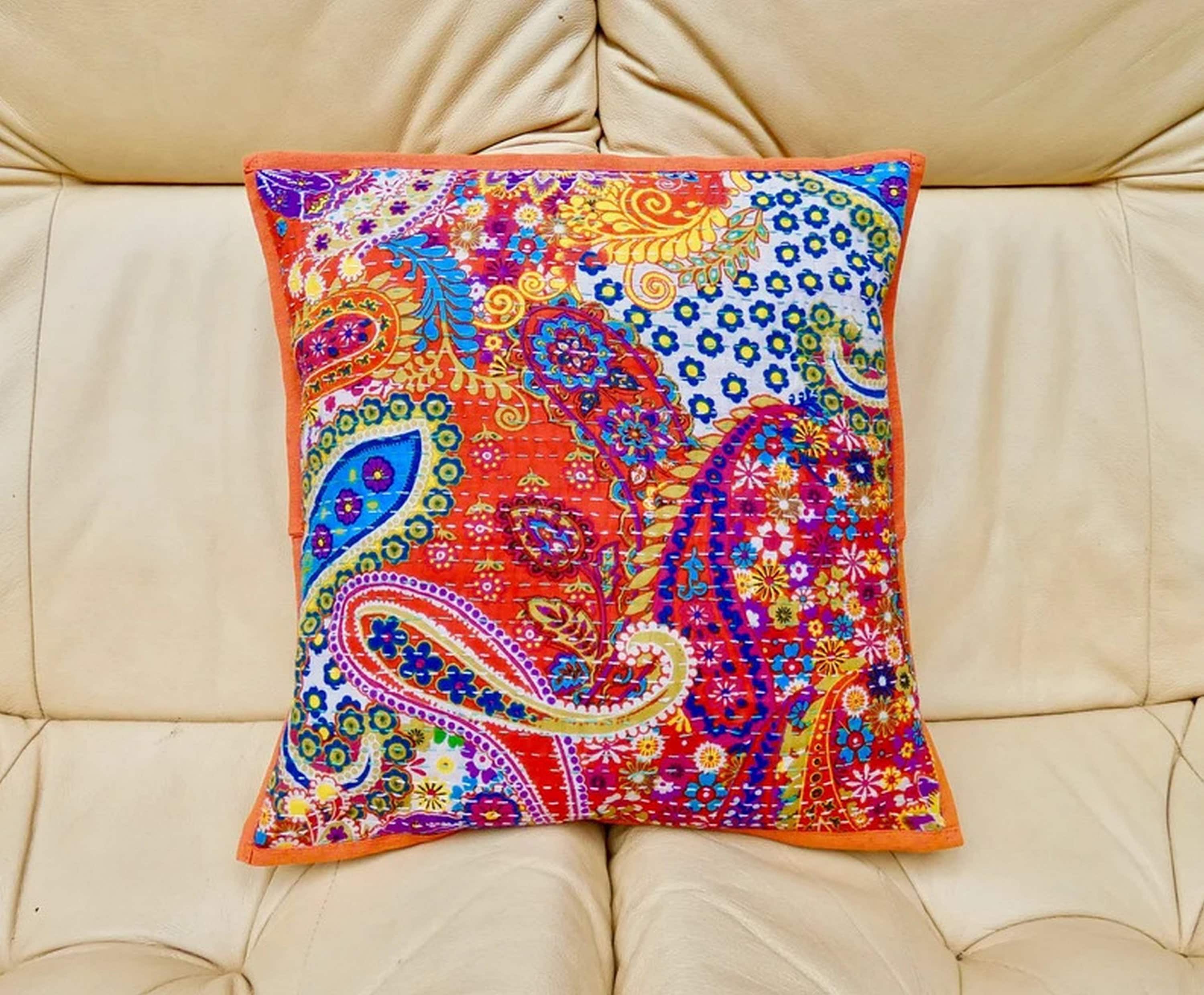 Home & Living boho cushion Indian cushion cover 20x20 inches Hand