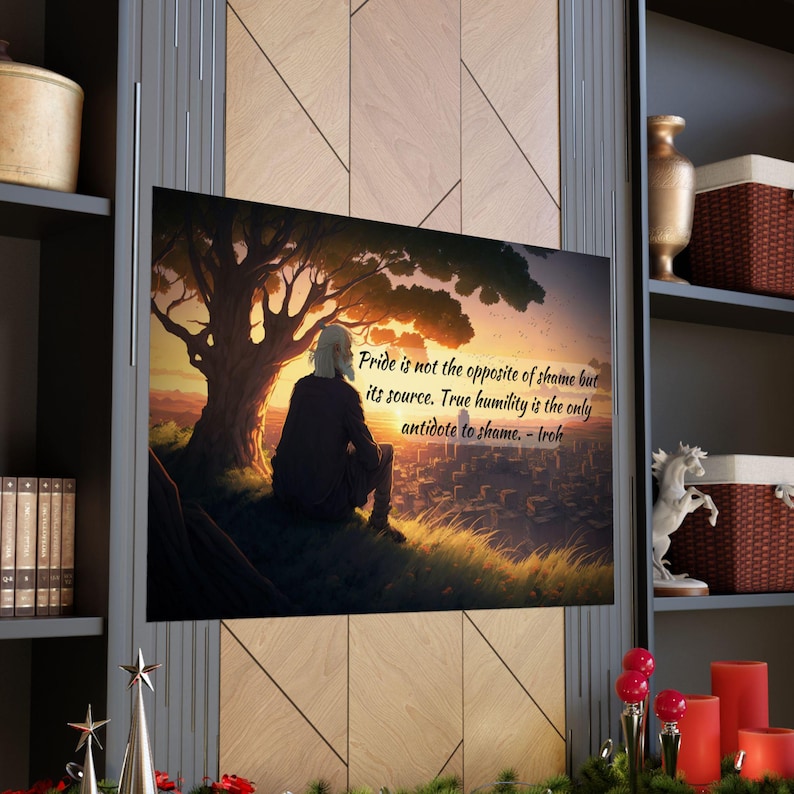 Poster Print, Uncle Iroh Quote Art, Matte Horizontal Avatar Poster