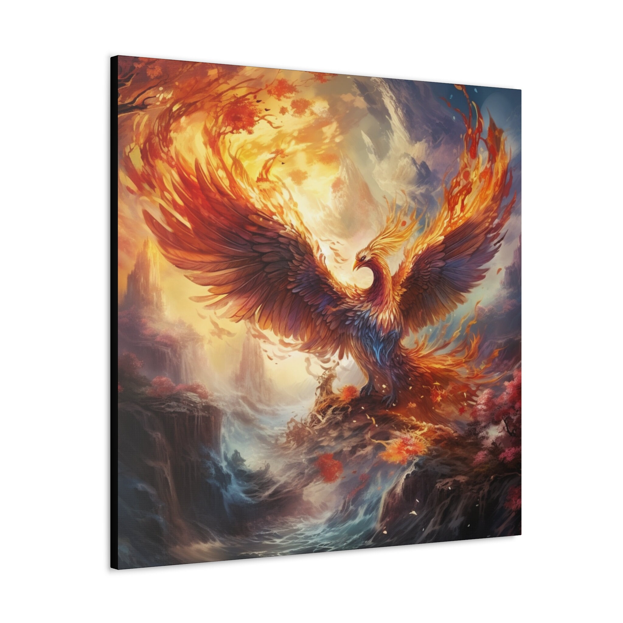 Phoenix, Phoenix Canvas Art, Phoenix Bird Wall Art, Trendy Wall