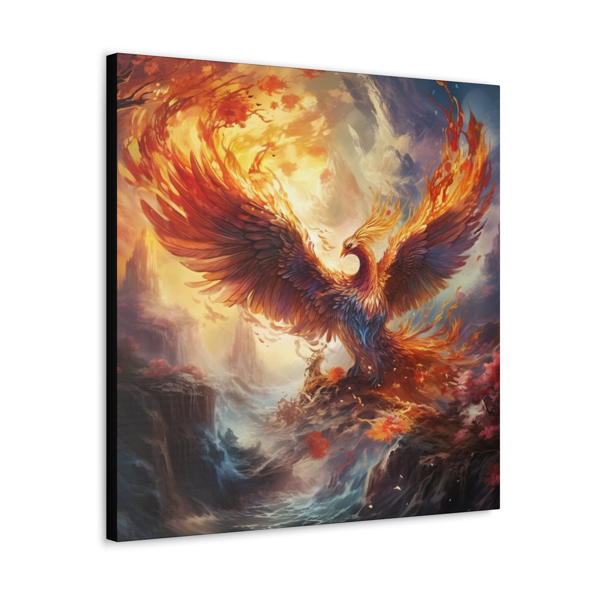 Phoenix, Phoenix Canvas Art, Phoenix Bird Wall Art, Trendy Wall