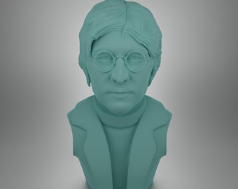 John Lennon Bust | STL file for 3D printing | The Beatles sculpture | Digital Download