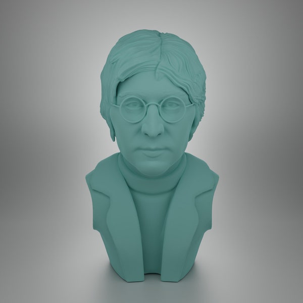 John Lennon Bust | STL file for 3D printing | The Beatles sculpture | Digital Download