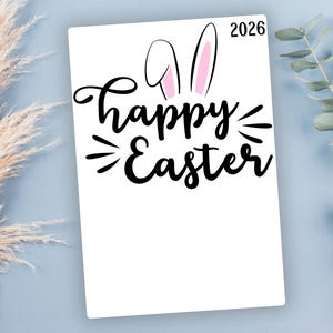 Easter Footprint Craft 2026 Printable – Happy Easter Bunny Feet Art for Baby & Toddler – DIY Spring Classroom Craft - Mrs.Millennial Designs image 2