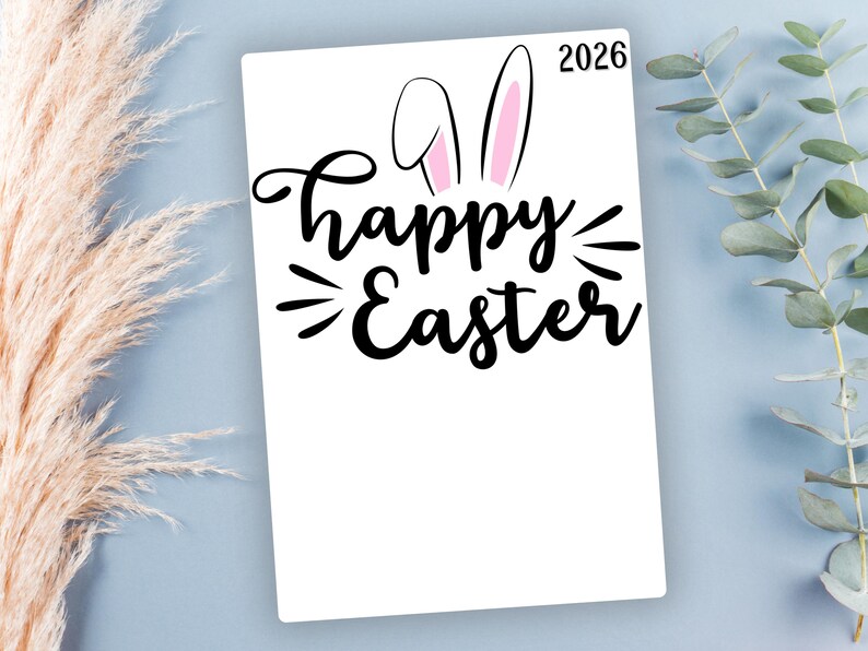 Easter Footprint Craft 2026 Printable – Happy Easter Bunny Feet Art for Baby & Toddler – DIY Spring Classroom Craft - Mrs.Millennial Designs image 2