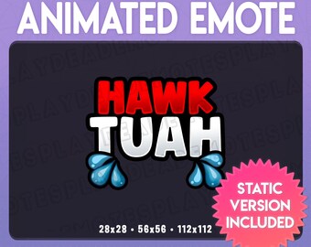 Animated HAWK TUAH Emote v2 in Bold Red (Animated+Static) (Digital Download) [br]