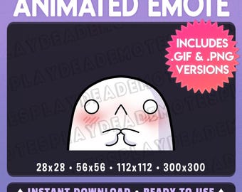Animated Ghost Shy Emote (Animated+Static) (Digital Download)