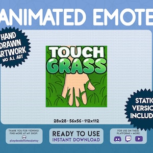 Touch Grass Sticker for Sale by HarshBrown