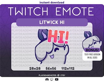 Litwick Waving HI Twitch Emote | Cute Litwick Hi Discord Emotes | Instant Download Twitch Graphics, Ghost Pokemon Emote, Fire Pokemon Emote