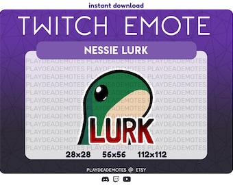 Apex Legends Nessie LURK Stare Twitch Emote | Nessie Closeup Discord Emotes | Instant Download Twitch Graphics, Apex Legends Wattson Emotes