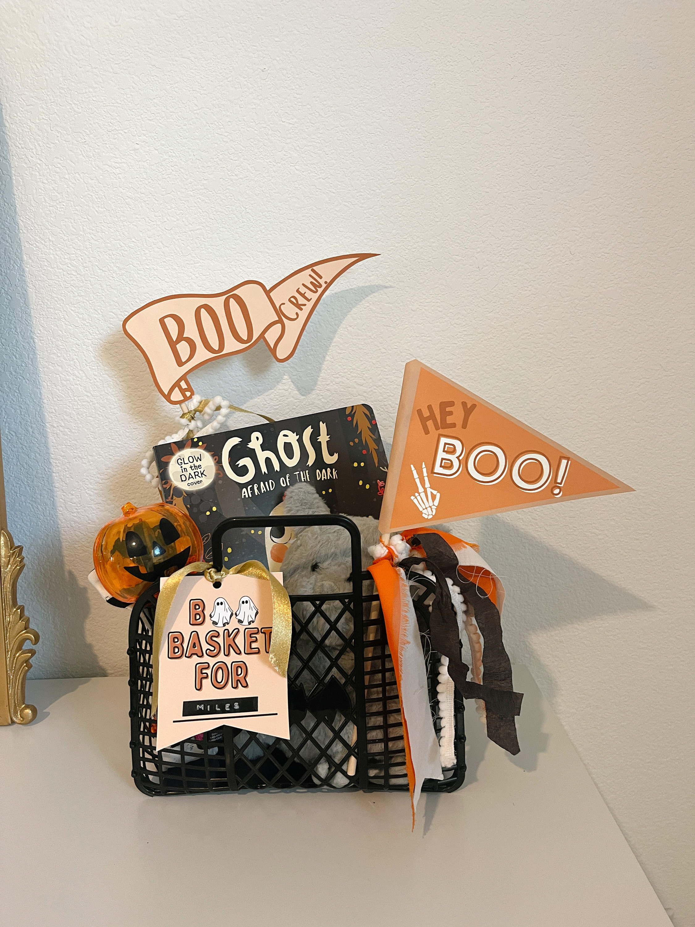 Boo Basket Pennants and Tags - Etsy