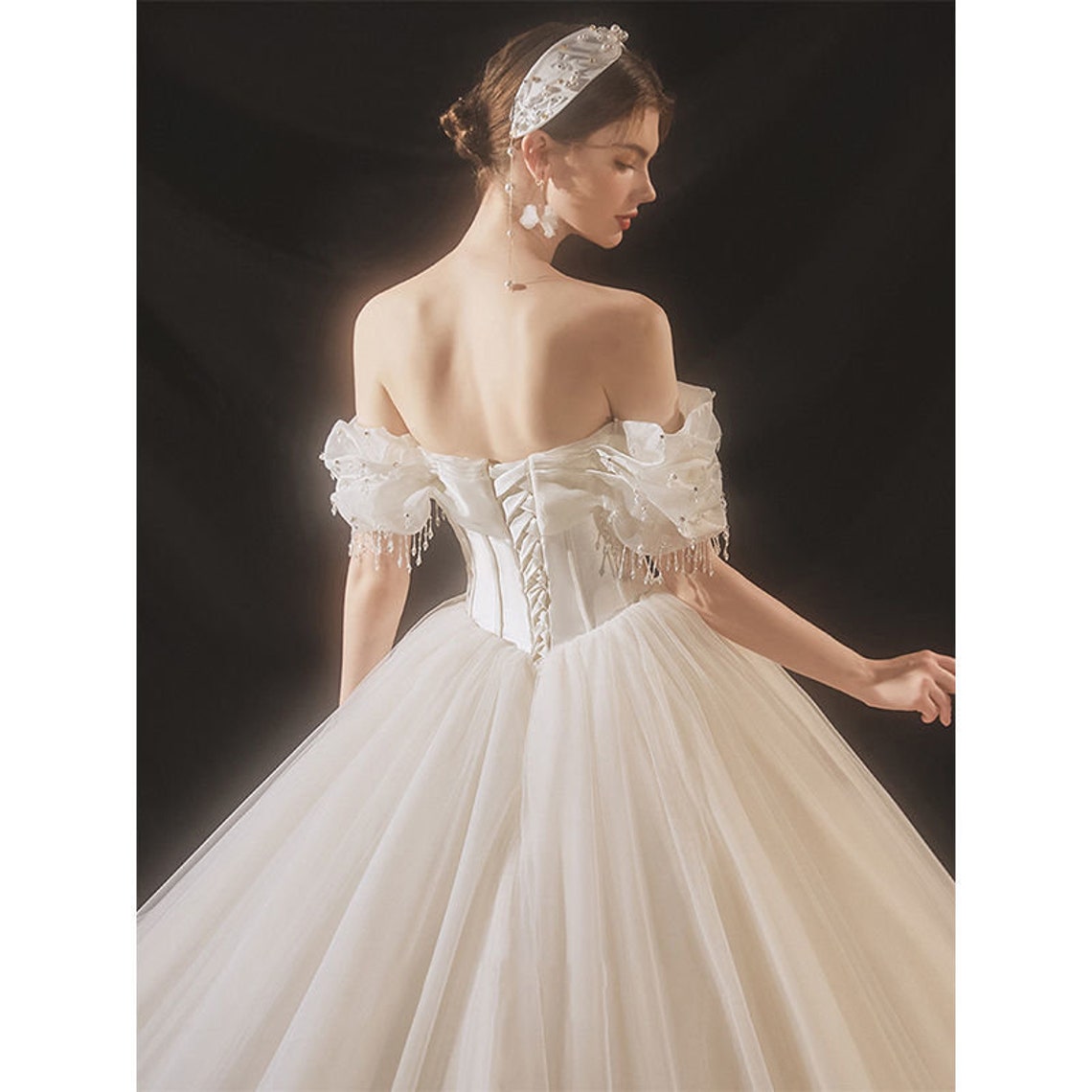 White Wedding Dress White Bride Gown White Bridal Dress - Etsy UK