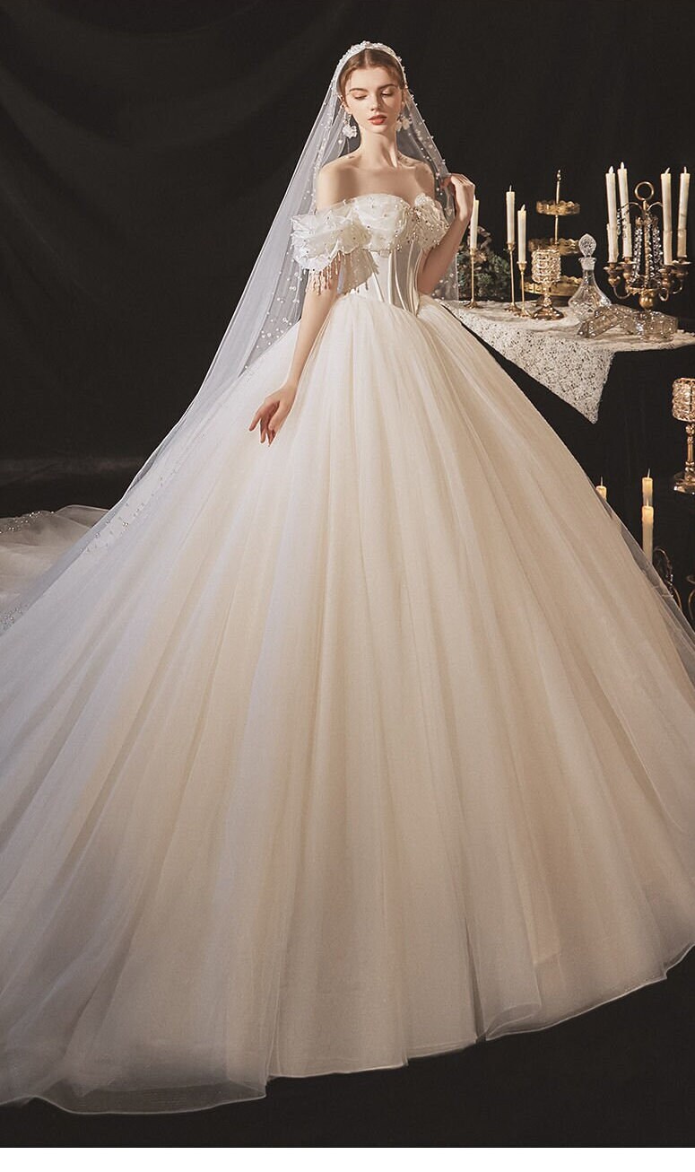 White Wedding Dress White Bride Gown White Bridal Dress - Etsy UK