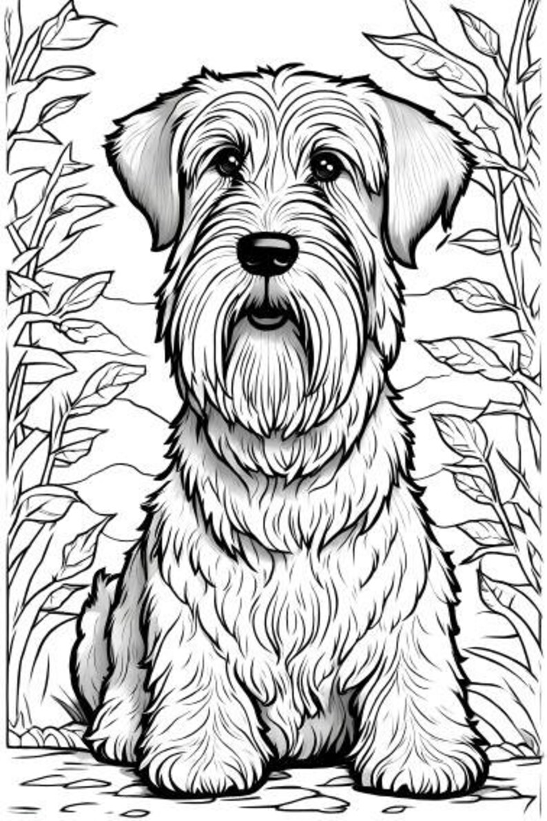 Wheaten Terrier Coloring Page Dog Coloring Sheet Coloring Page for Dog