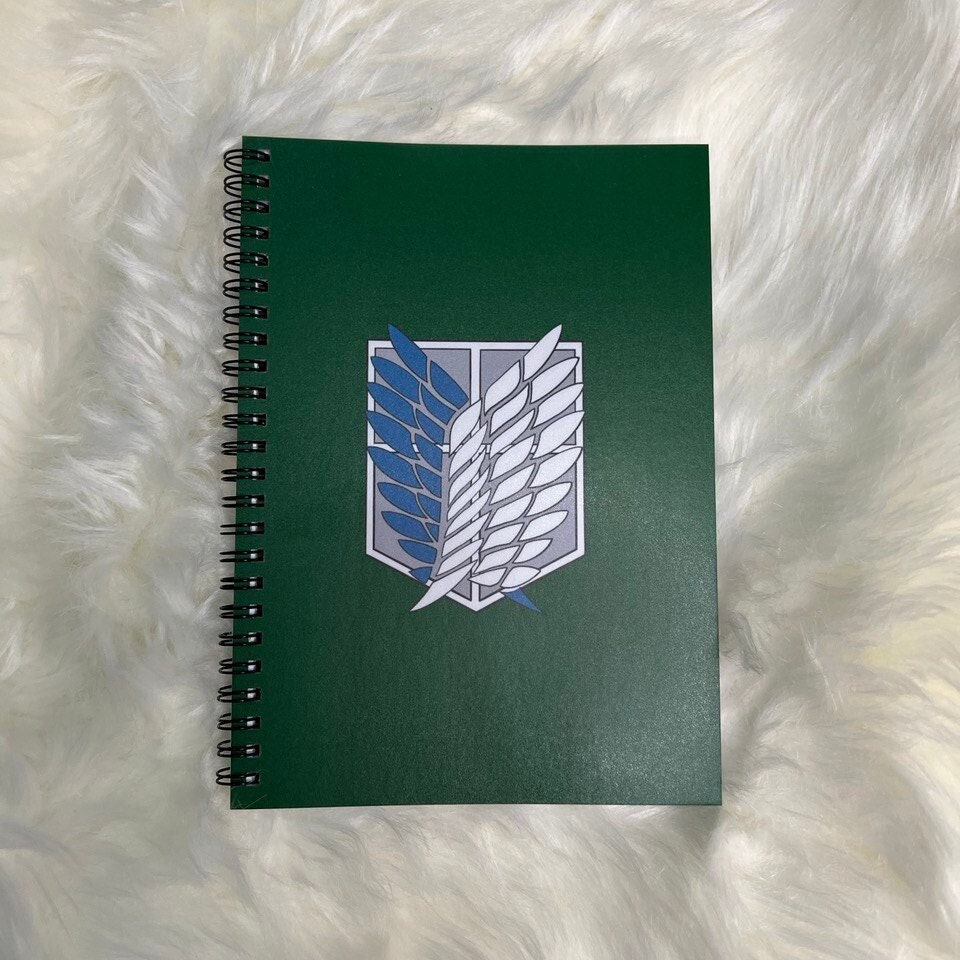 Attack On Titan Characters Art Spiral Notebook by Anime Art - Fine
