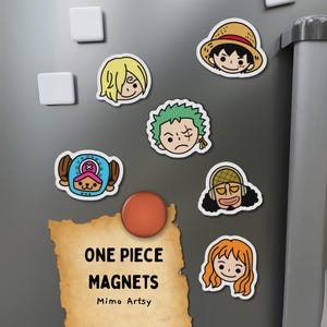 Charming Anime Magnets - Fun Decor for Fridge, Stickers for Kids, Anime Gifts, Collector&#39;s Items, Cute Home Decor
