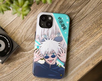 Anime Gojo Blue iPhone Case