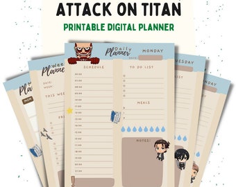 Anime Planner - Etsy