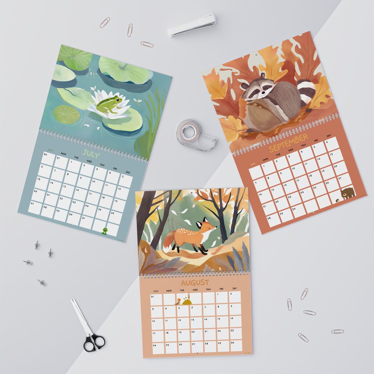 2026 Animal Calendar: Pets Cats Dogs Wall Art - Etsy UK