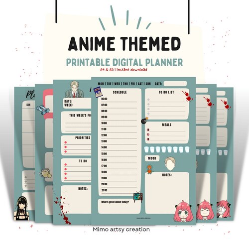 Top more than 165 anime weekly planner best - awesomeenglish.edu.vn