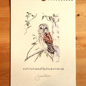 Wandkalender 2025 "heimische Waldtiere"