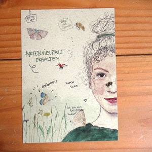 Postkarte A6 Graspapier "the change"