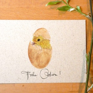 Postkarte A6 Graspapier "Oster-Überraschung"