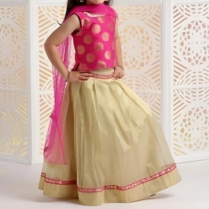 Readymade Girls Lehenga Choli Set, Ready To Wear Ethnic Wear Kids Lehenga, Festive Wear, New Born baby Pavadai Set, Girls Lehenga Choli