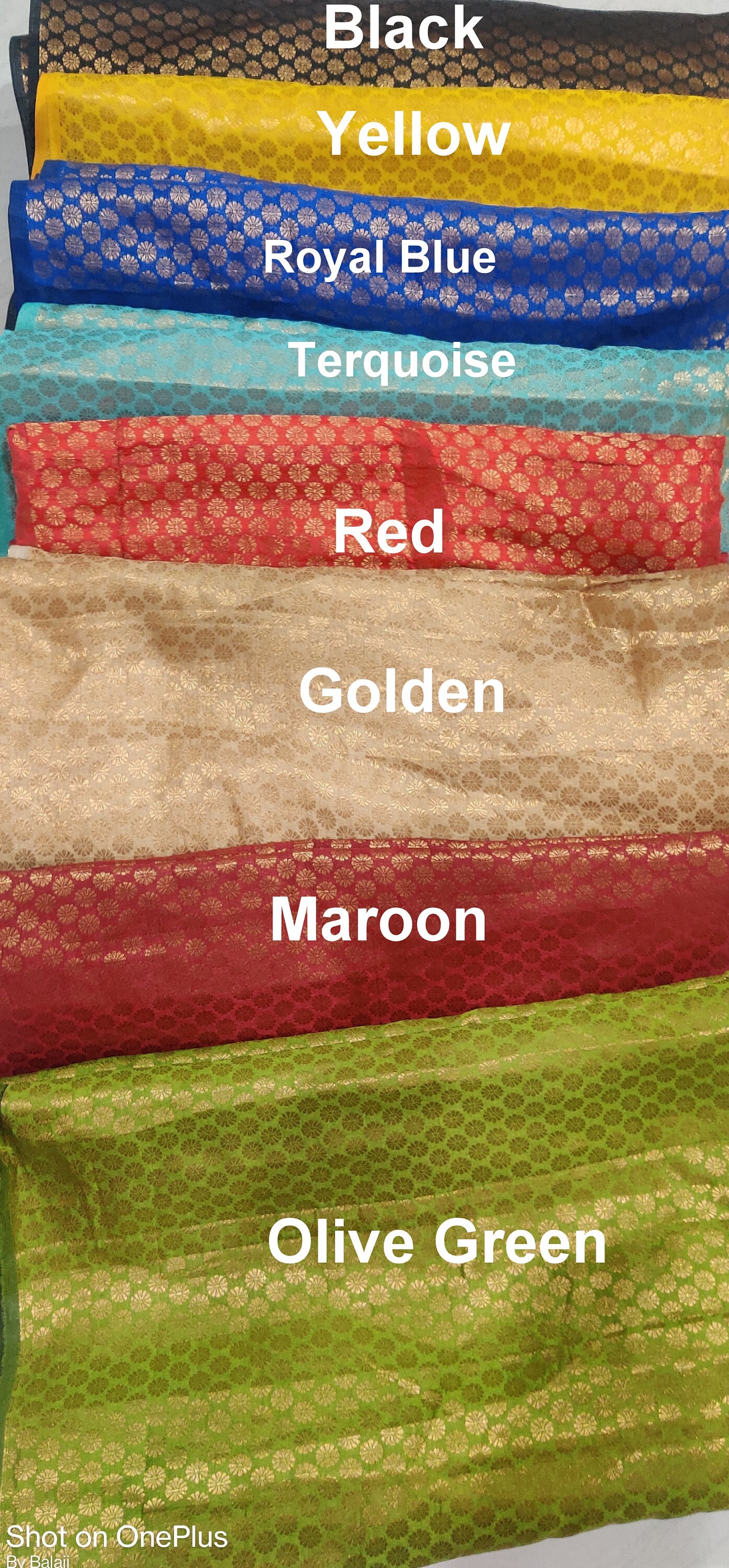 Olive Green Silk Brocade JV-1402 Fabric main image 0