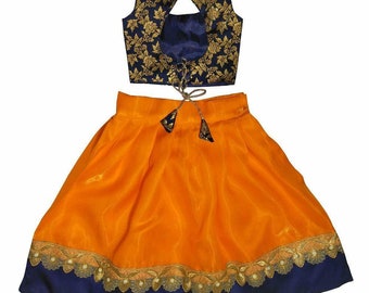 Readymade Girls Lehenga Choli Set, Ready To Wear Ethnic Wear Kids Lehenga, Festive Wear, New Born baby Pavadai Set, Girls Lehenga Choli