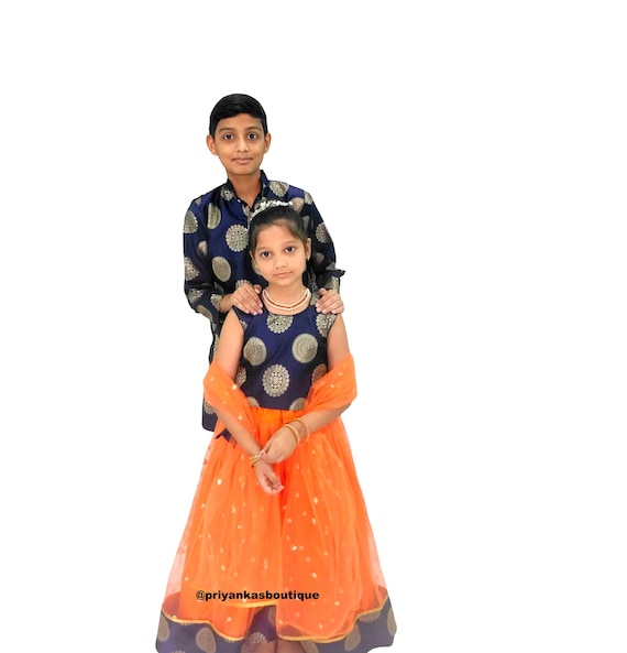 Indian Outfits Wedding Siblings Dress Online Boys And Girls