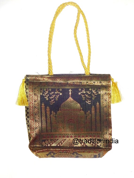 fcity.in - Jaipuri Bandhej Potli Batwa Bag Bridal Purse Women Handbag Shagun