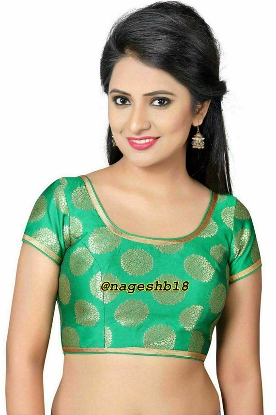 Readymade Green Banarasi Silk Saree 