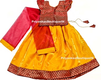 Baby Girls Dress , Kids Lehenga, Readymade Ethnic Wear Kids Lehenga, Festive Wear,Readymade Kids Lehenga, Girls Lehenga Choli