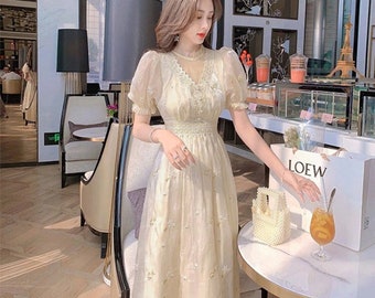 Gothique Victorien Vintage Long ssleeve Bows Robe de Bal Maxi Prom Party Robes UK