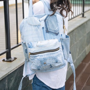 Large Capacity Denim Women Shoulder Bag Fashion College Student