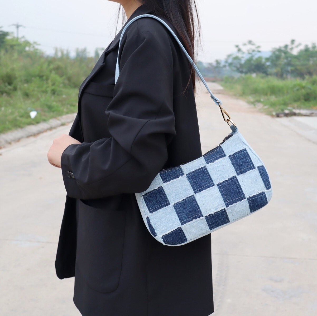 Checkered Pochette 