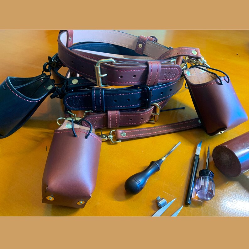 Custom Leather Firefighter Radio Strap Heavyduty Etsy