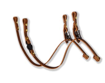 Firefighter Leather Chin Strap - Standard Length