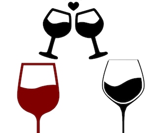 Wine Glasses SVG Bundle