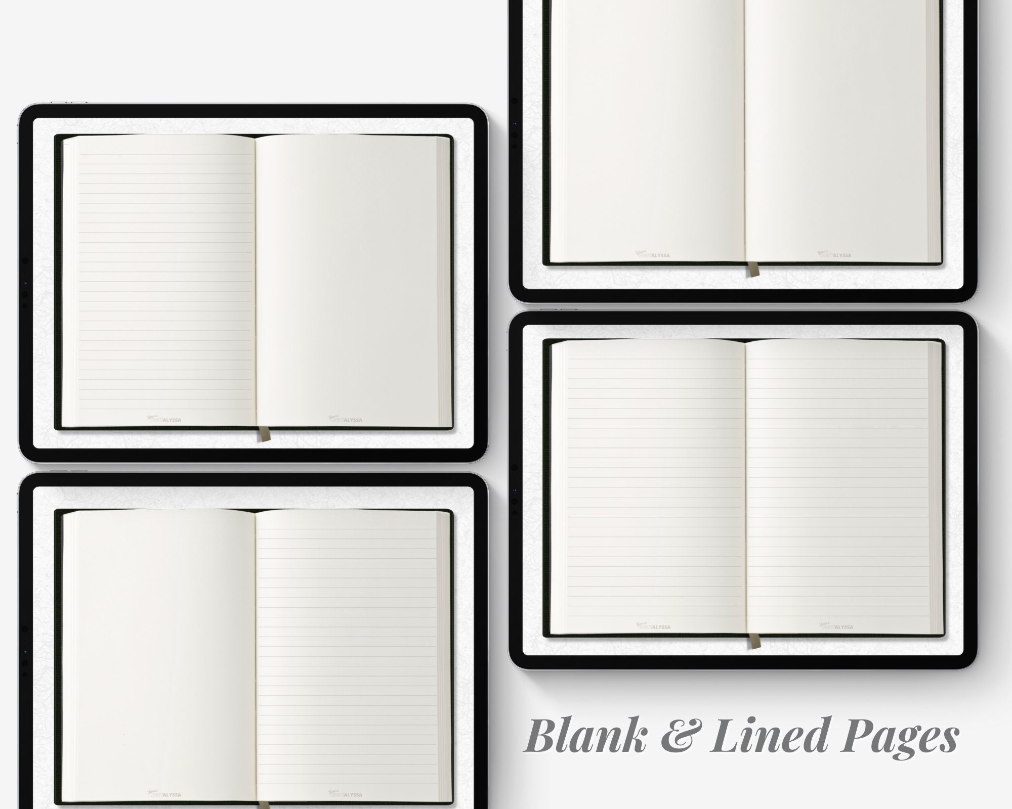 Realistic Journal.pdf Realistic Digital Journal, Digital Notebook, Digital Daily Journal ...