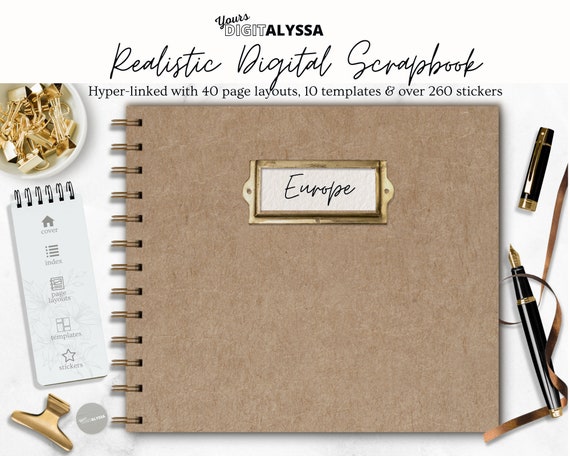 Realistic Digital Scrapbook Goodnotes Digital Scrapbook - Etsy