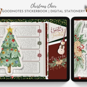 Christmas Digital Stickers, Christmas Stickers, Holiday Stickers, Goodnotes Stickers, Digital Planner Stickers, Xmas Stickers