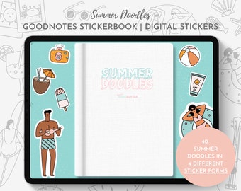 Summer Digital Stickers, Summer Stickers, Summer png, summer clipart, summer vibes png, summer girl clipart