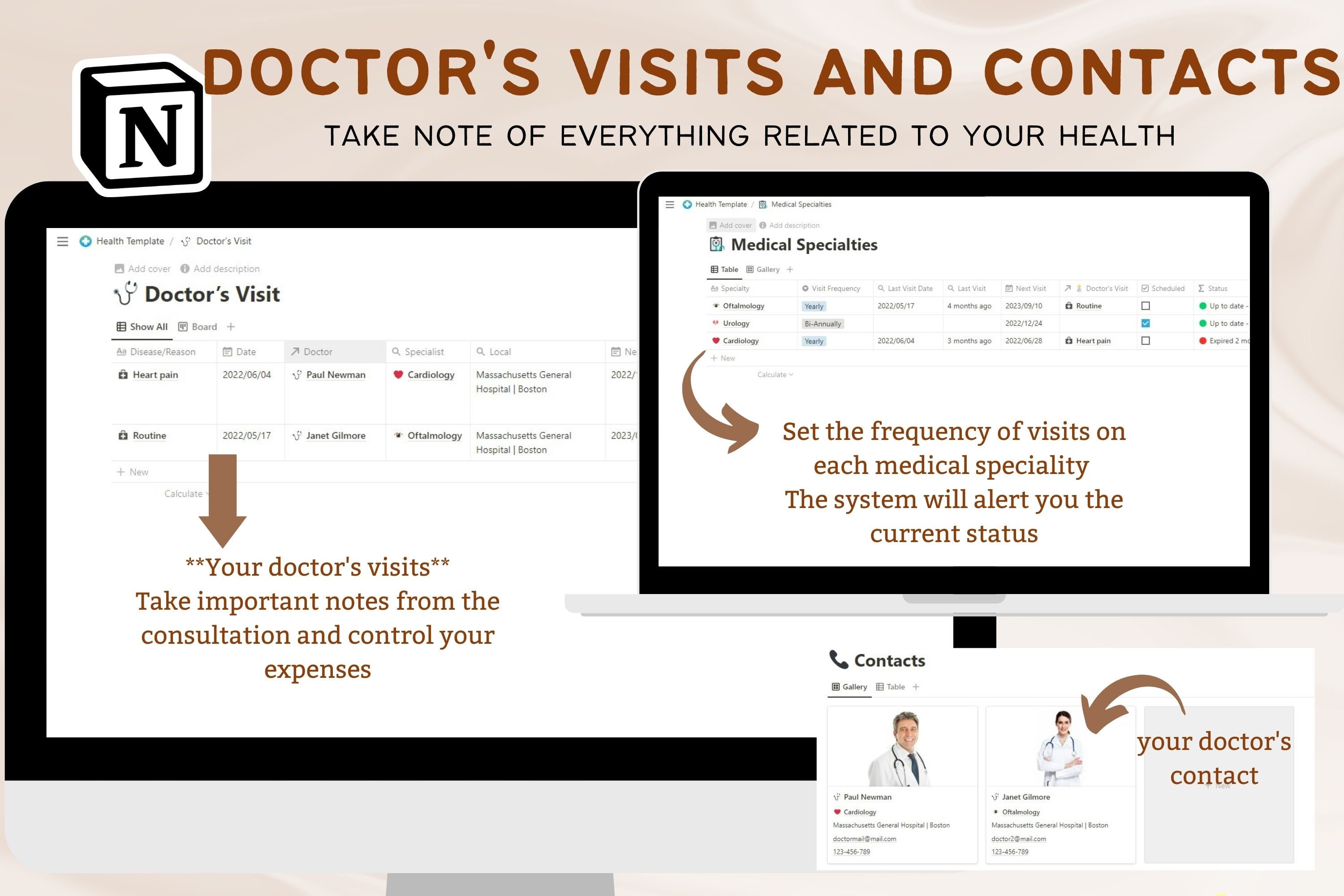 Health Planner Family Version Dashboard Notion Template, Health ...