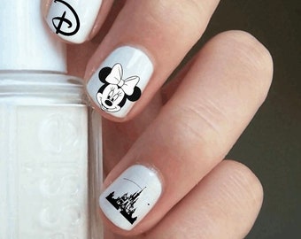 Disney waterslide nail decals